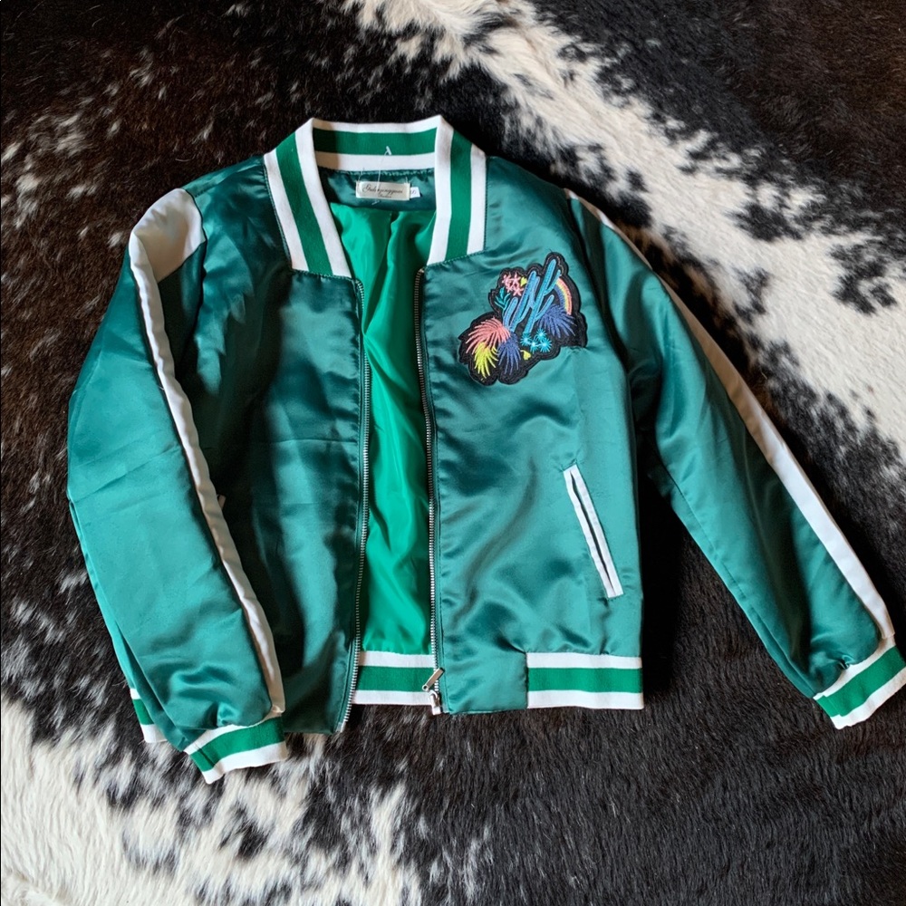 Cactus bomber jacket